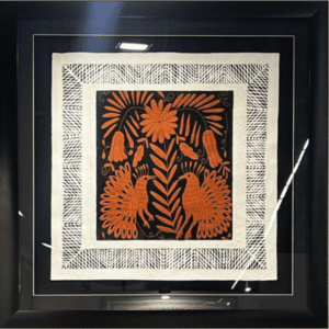 Amate | Cafe en Negro 114 cm x 114 cm