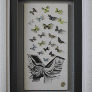 Buho Mariposas 62x92