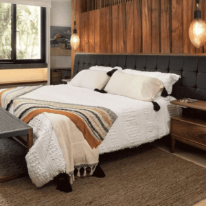 Kabaal Headboard, Base & 2 Nightstands