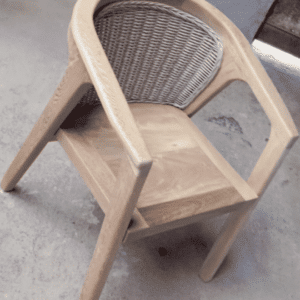 Carlota Exterior Chair in Parota or Rosa Morada (with cushion)