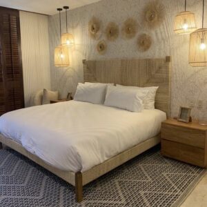 Palm Headboard and Base