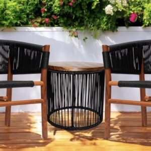 Pandy Teak Chairs and Cilindro Teak Table Smart Bundle