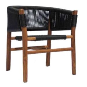 Pandy Teak and Textaline Cord Chair