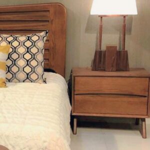 Deco Listo Parota Bedroom and Nightstand