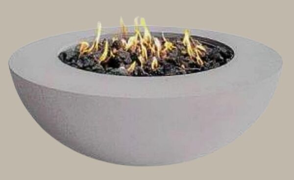 Deco Listo round concrete fire pit, LP gas, click to learn more
