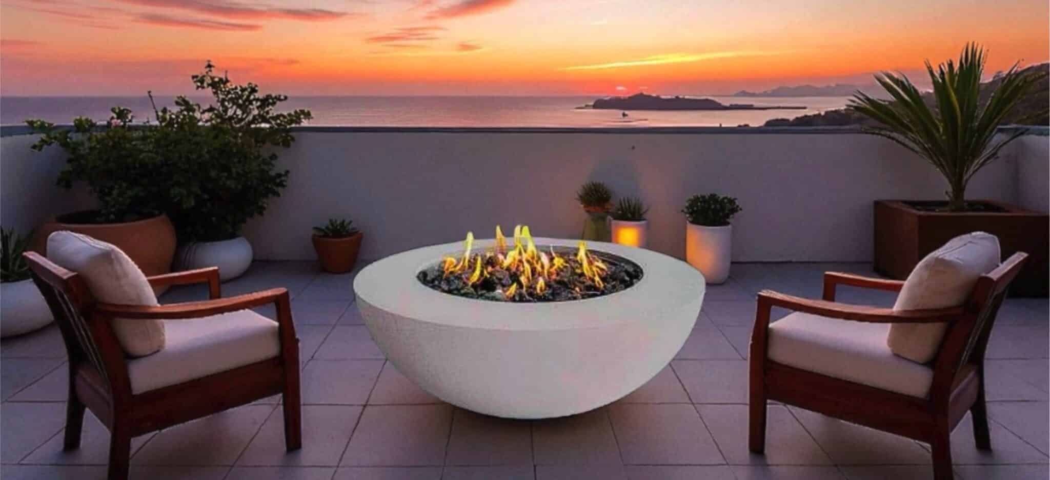 Turnkey custom furniture packages in Cabo OutdoorLoungeFireplaceTable